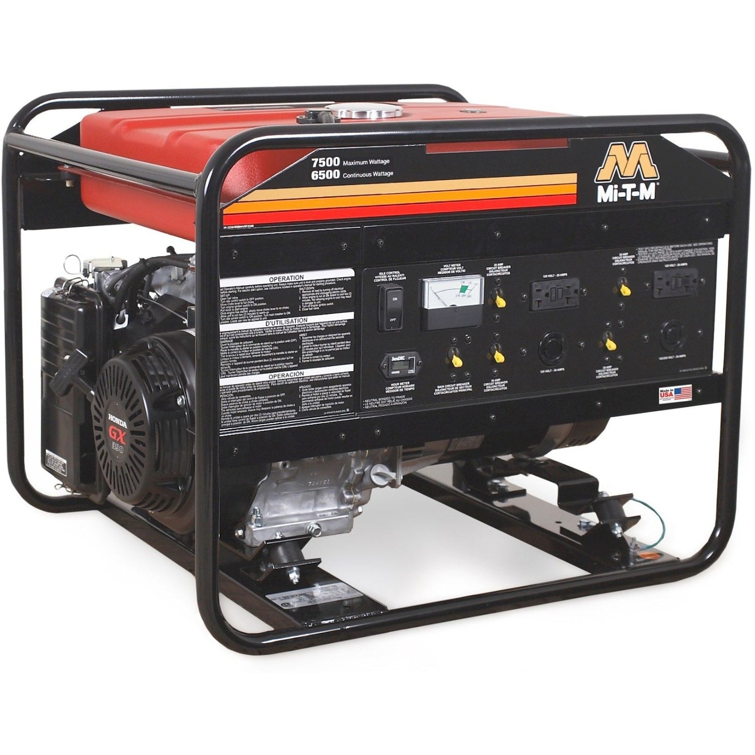 Mi-T-M GEN-7500-0MH0 7500-Watt Gasoline Portable Generator