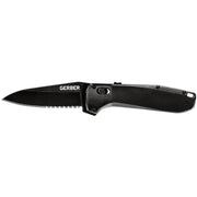 Gerber 30-001641 Highbrow Folding Knife, Onyx, Serrated Edge