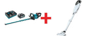Makita 40V max XGT Brushless 30" Hedge Trimmer Kit (4.0Ah) with 4-Speed Compact Stick Vacuum