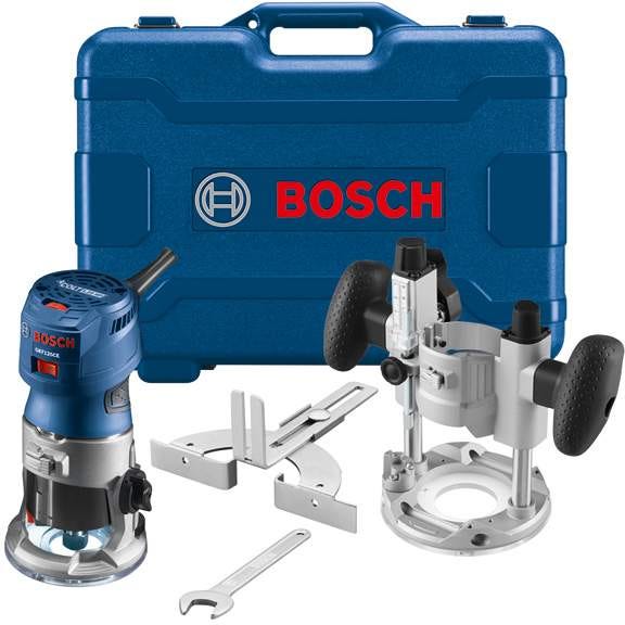 Bosch GKF125CEPK Colt 1.25 HP Variable-Speed Palm Router Combination Kit
