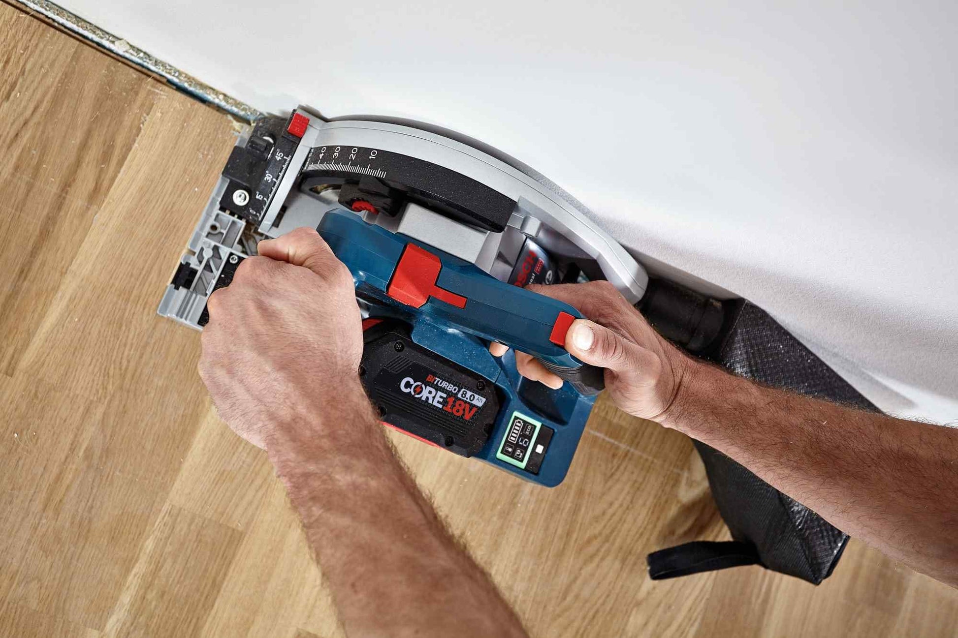 Bosch GKT18V-20GCL14 PROFACTOR CORE18V Connected-Ready Track Saw 8.0Ah Kit