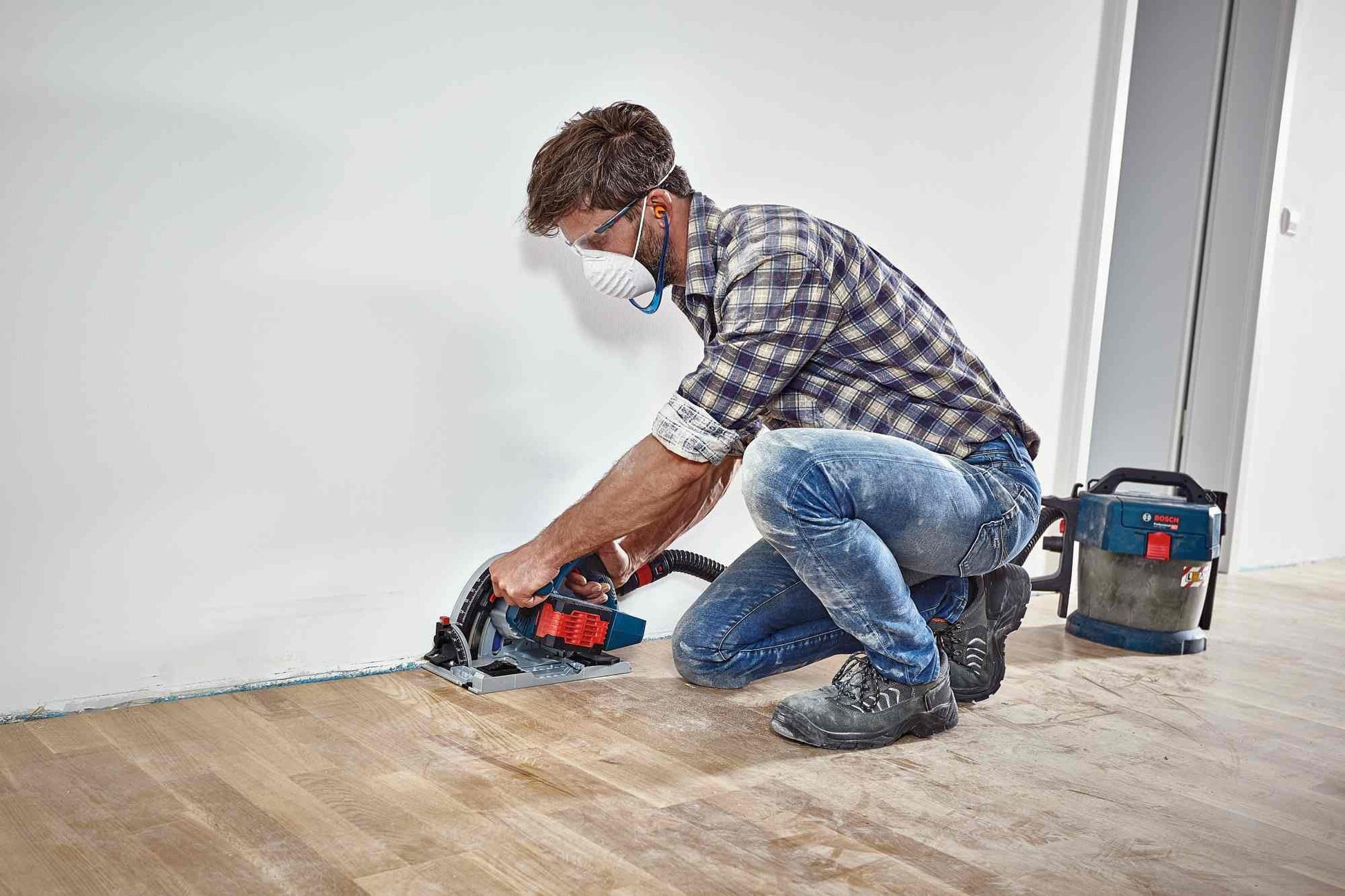 Bosch GKT18V-20GCL14 PROFACTOR CORE18V Connected-Ready Track Saw 8.0Ah Kit