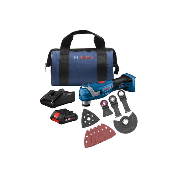 Bosch GOP18V-34B14 18V Brushless StarlockPlus Oscillating Multi-Tool 4.0Ah Kit
