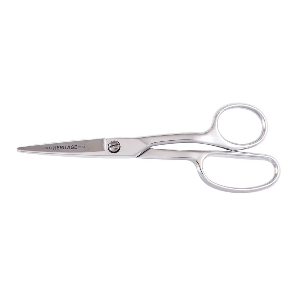 Klein Tools GP717CB Carpet Napping Shear, Curved Handle, Blunt, 8-Inch