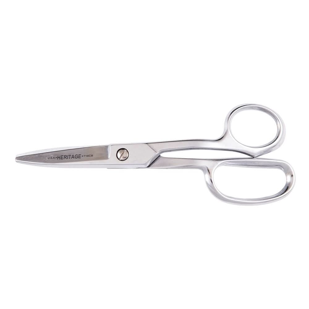 Klein Tools GP718CB Shear, Curved Handle, Blunt Tip, 8-7/8-Inch