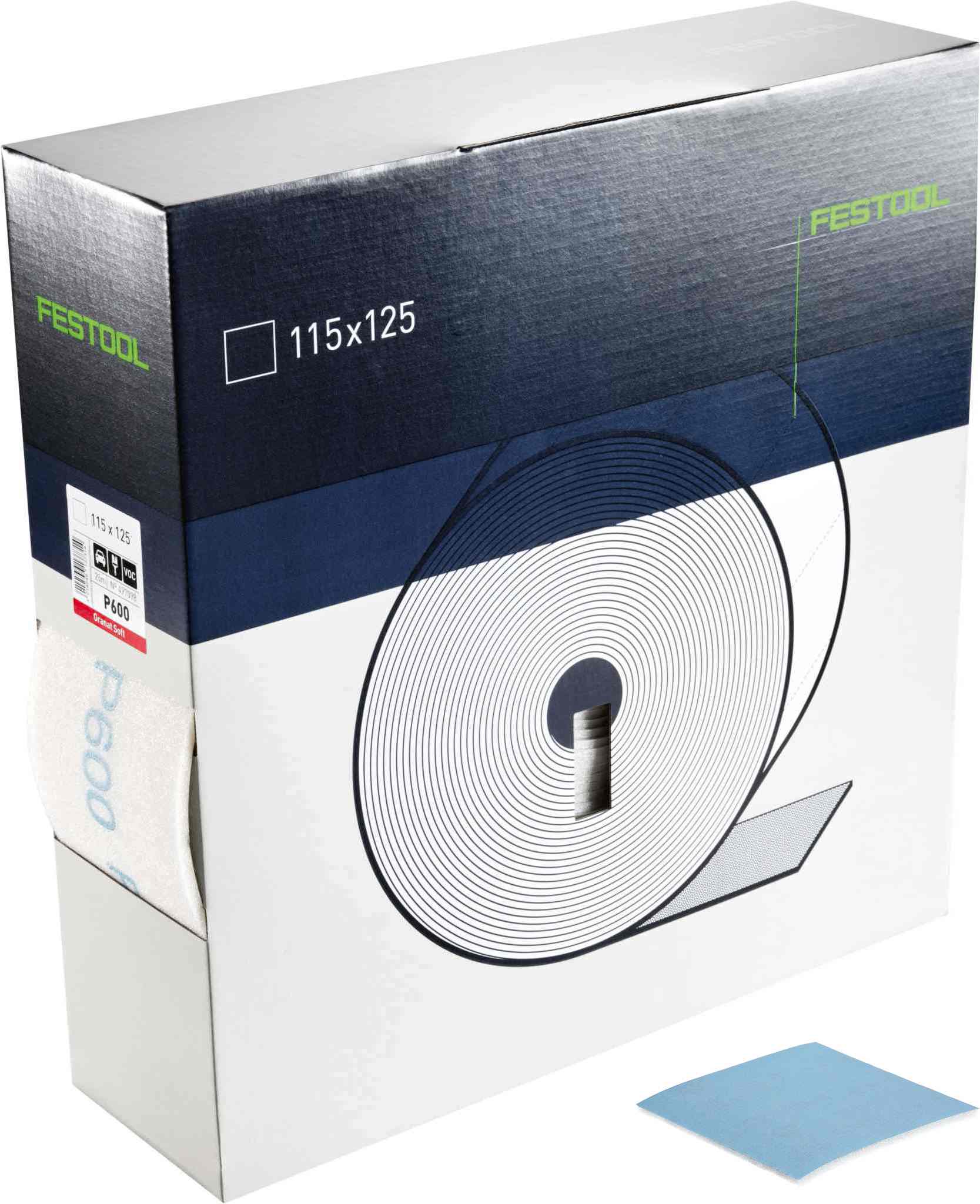 Festool 497091 Granat, 120 Grit for Hand Sanding,  80ft Roll