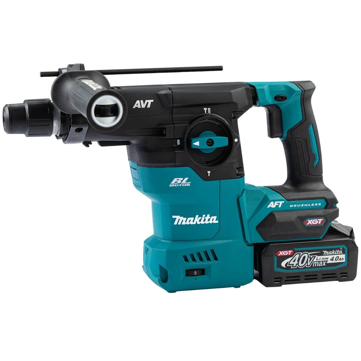 Makita GRH08M1 40V max XGT Brushless Cordless 1-3/16" SDS-PLUS AVT Rotary Hammer Kit, AFT, AWS Capable (4.0Ah)
