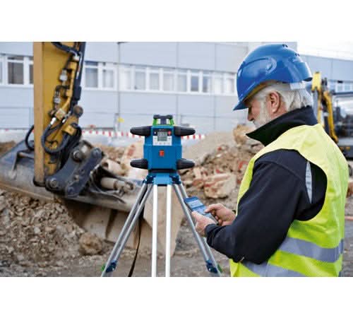 Bosch GRL4000-90CHVGK 18V REVOLVE4000 Connected Green-Beam Self-Leveling Horizontal/Vertical Rotary Laser 4.0Ah Kit
