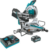 Makita GSL03M1 40V max XGT Brushless Cordless 10" Dual-Bevel Sliding Compound Miter Saw Kit, AWS Capable (4.0Ah)
