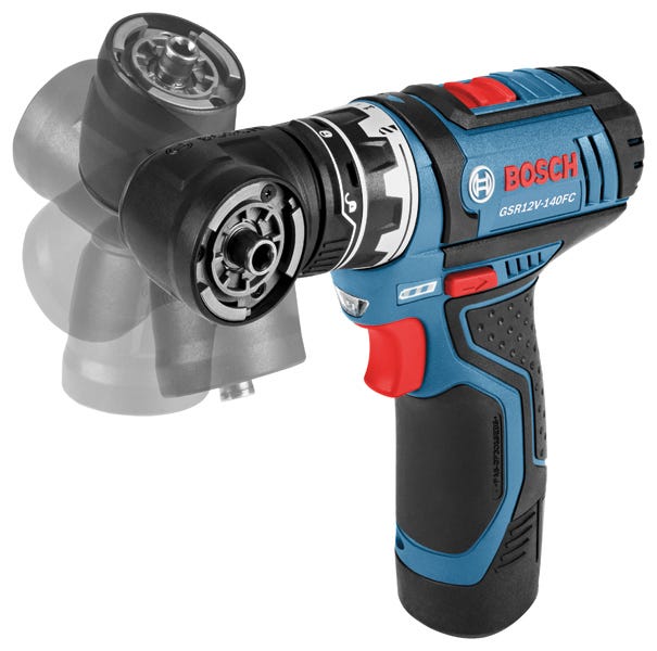 Bosch GSR12V-140FCB22 12V Max Flexiclick 5-In-1 Drill/Driver System 2.0Ah Kit