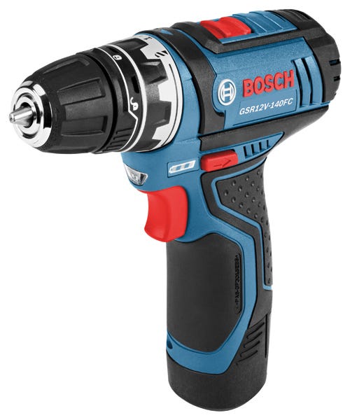 Bosch GSR12V-140FCB22 12V Max Flexiclick 5-In-1 Drill/Driver System 2.0Ah Kit