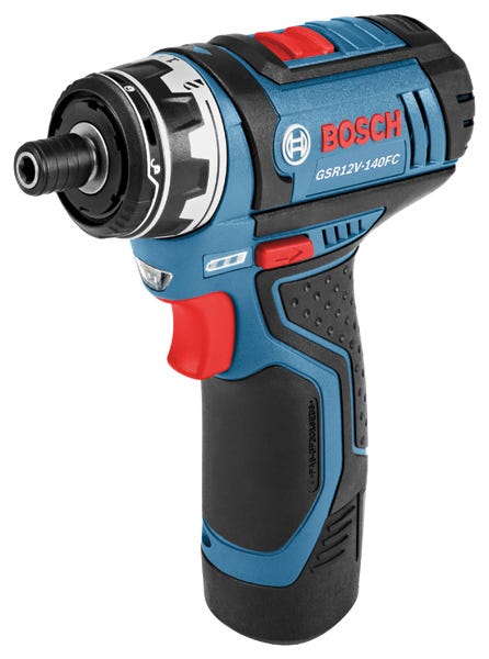 Bosch GSR12V-140FCB22 12V Max Flexiclick 5-In-1 Drill/Driver System 2.0Ah Kit