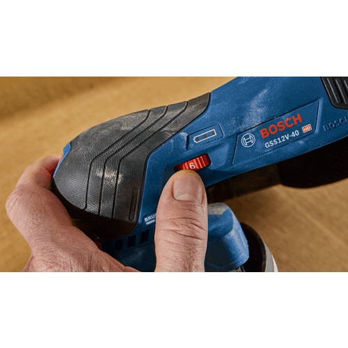 Bosch GSS12V-40N 12V Max Brushless 1/4 Sheet Orbital Finishing Sander, Tool Only