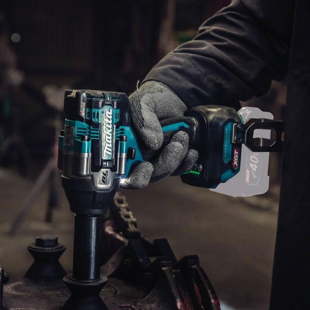 Makita GWT08Z 40V max XGT Brushless Cordless 4-Speed Mid-Torque 1/2" Sq. Drive Impact Wrench w/ Detent Anvil, Tool Only