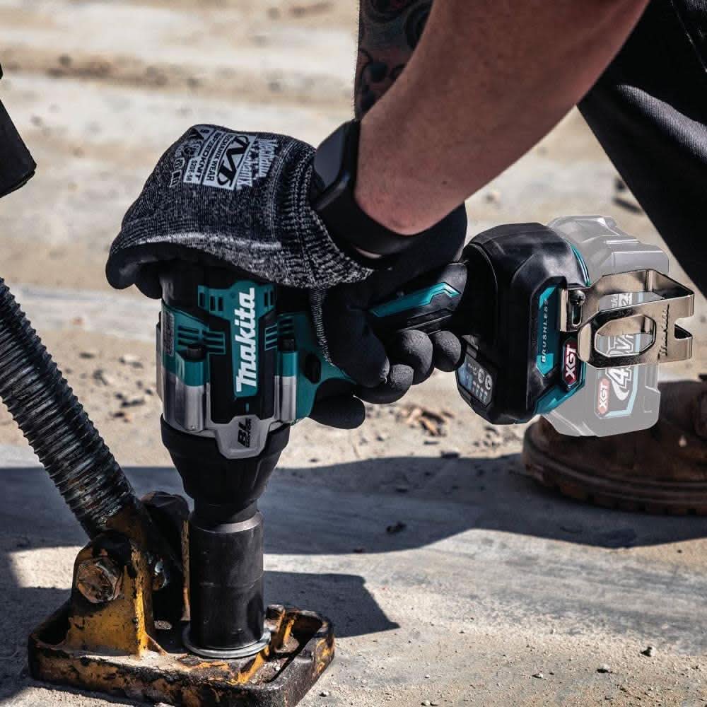 Makita GWT08Z 40V max XGT Brushless Cordless 4-Speed Mid-Torque 1/2" Sq. Drive Impact Wrench w/ Detent Anvil, Tool Only