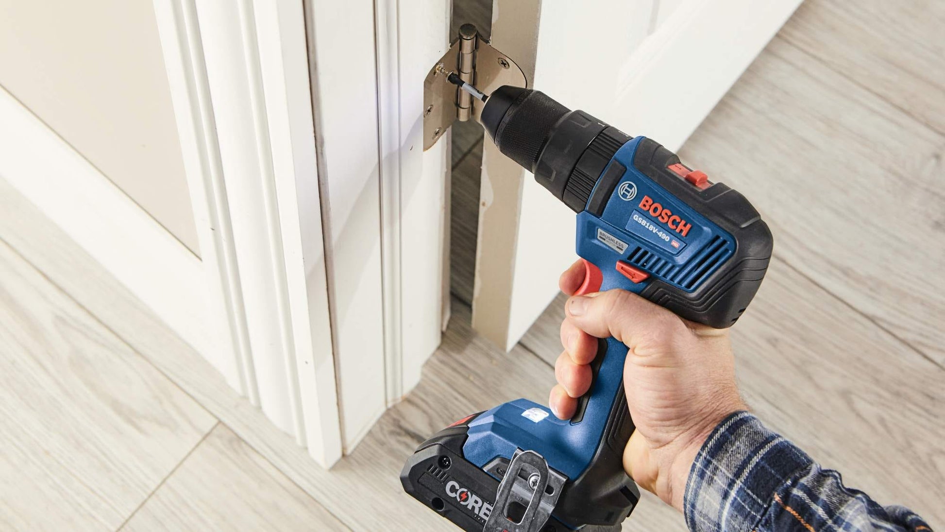 Bosch GXL18V-233B25 18V 1/2 In. Hammer Drill/Driver and Freak Two-in-One Impact Driver CORE18V 4.0Ah Kit