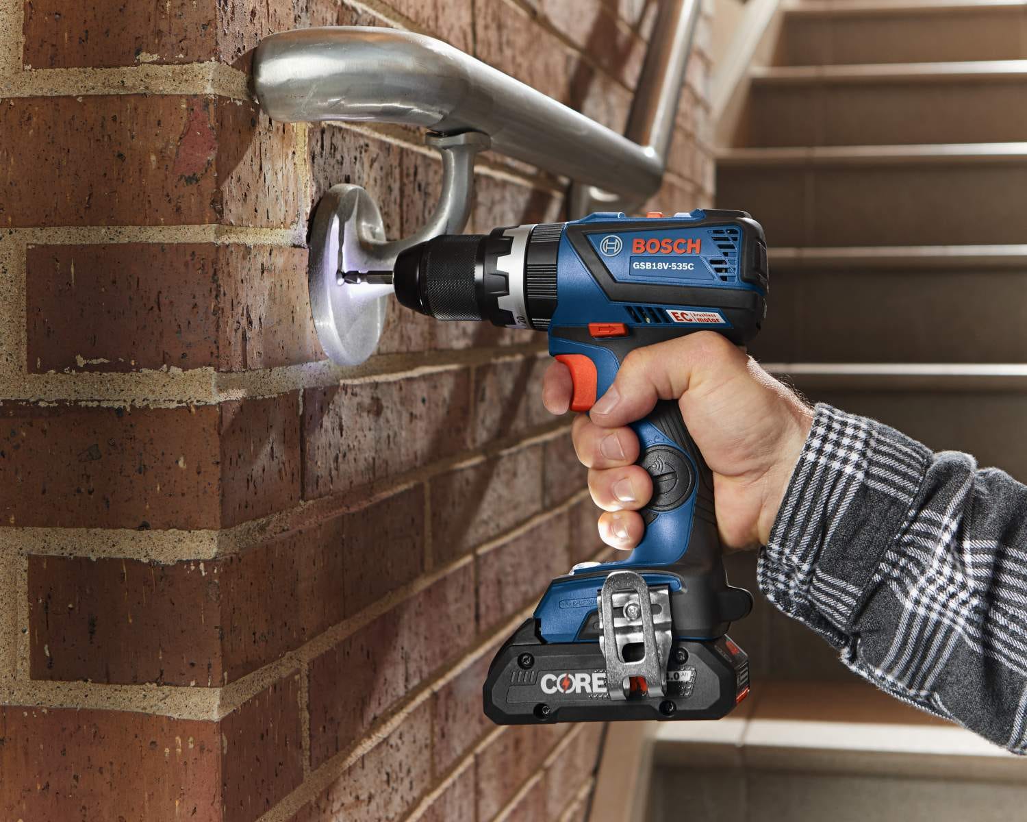 Bosch GXL18V-251B25 18V CORE18V 4.0Ah Combo Kit with Freak Impact Driver and 1/2 in. Hammer Drill/Driver