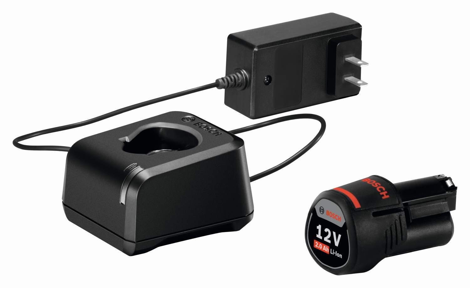 Bosch GXS12V-01N12 12V Max 2.0Ah Battery and Charger Starter Kit