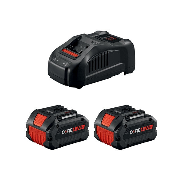 Bosch GXS18V-20N26 18V CORE18V High Power 6.0Ah Battery (2-Pack) & Charger Starter Kit