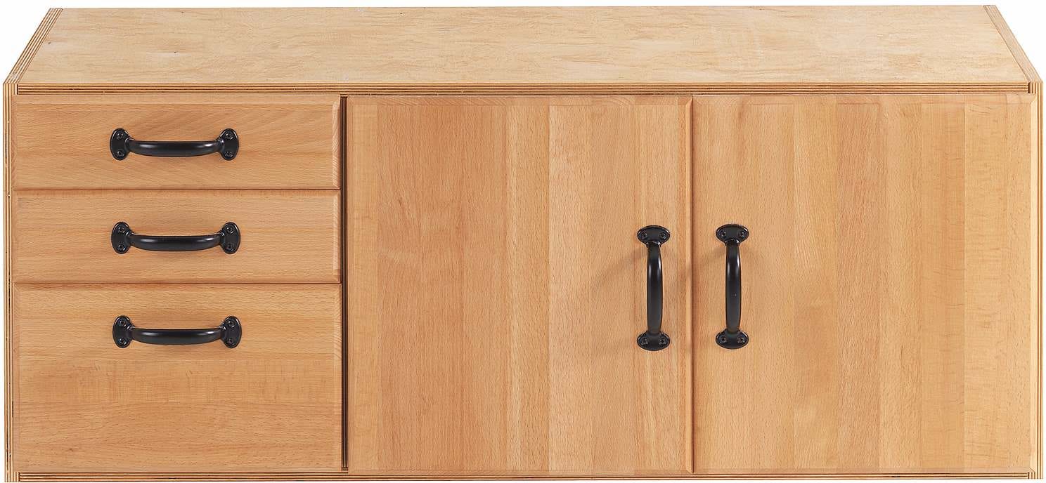 Sjobergs SJO-33457 Storage Cabinet w/ 3-Drawers + 2-Doors