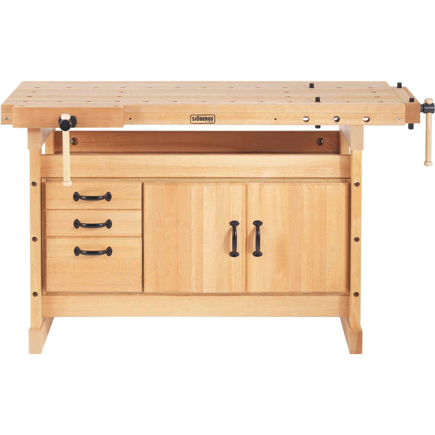 Sjobergs SJO-33457 Storage Cabinet w/ 3-Drawers + 2-Doors