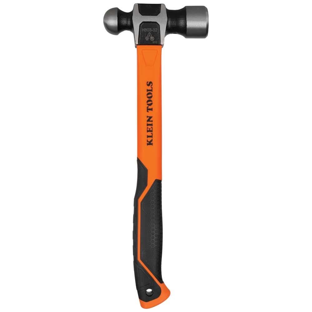 Klein Tools Ball-Peen Hammer, 32-Ounce, 15-in. (H80332)