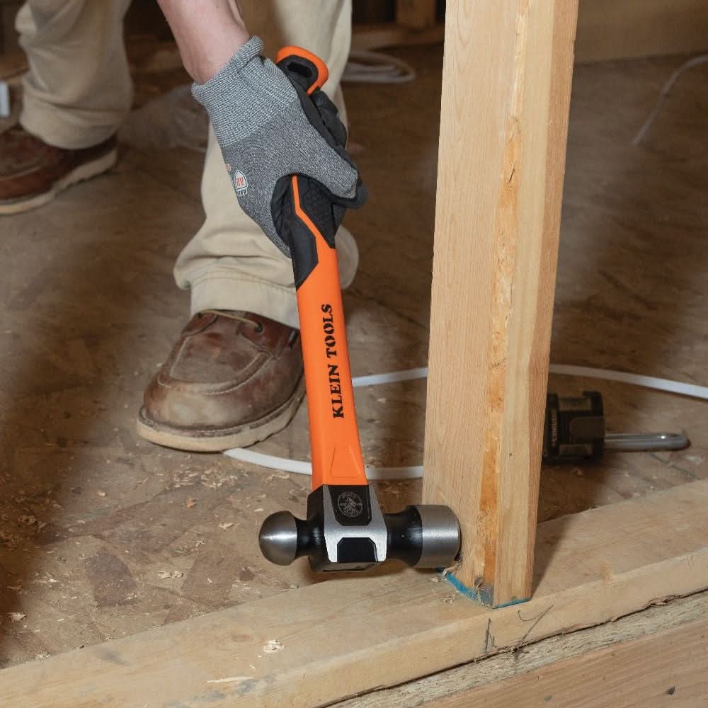 Klein Tools Ball-Peen Hammer, 32-Ounce, 15-in. (H80332)