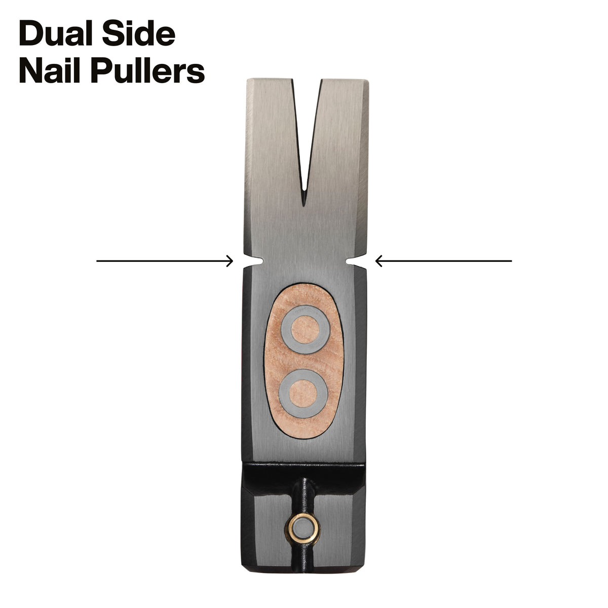 Klein Tools H80916HS hickory handle hammer dual side nail pullers for nail removal in tight spaces