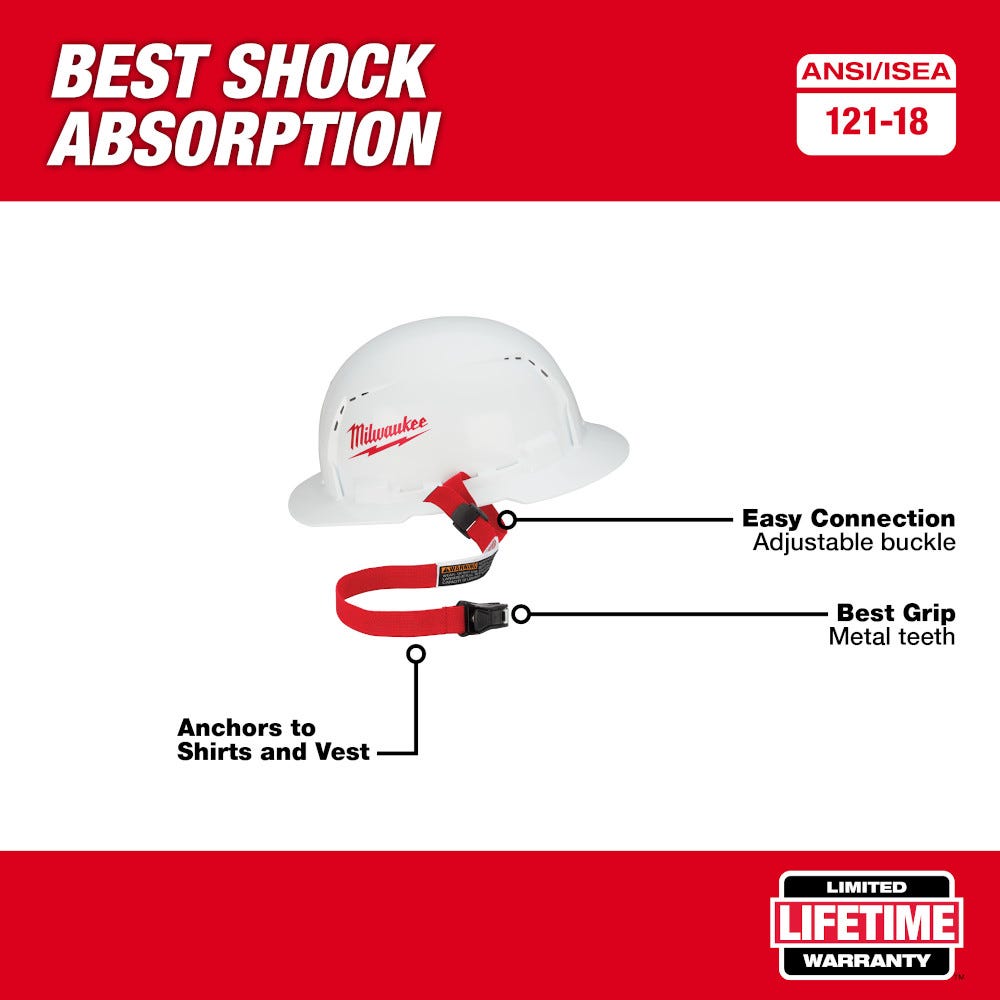 Milwaukee 48-22-8800 Hard Hat Lanyard with Clip