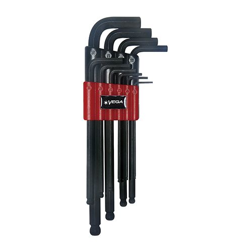 Vega HBL10A 10-Piece Hex Ball + Hex L-Key SAE Set