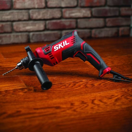 SKIL HD182002 7.5 Amp 1/2 In. Hammer Drill with 100 Piece Bit Set