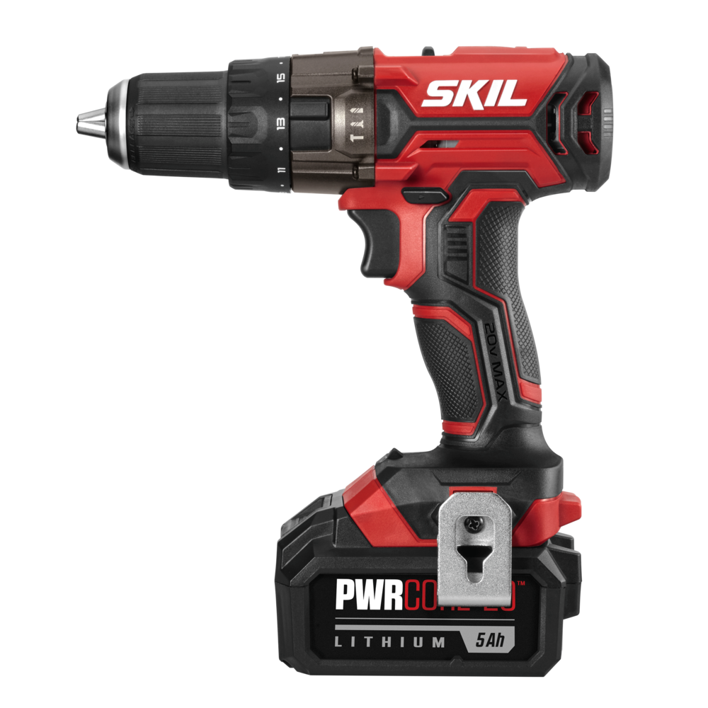 SKIL HD527803 20V 1/2" Hammer Drill Kit with PWRCORE 20 5.0Ah Lithium Battery