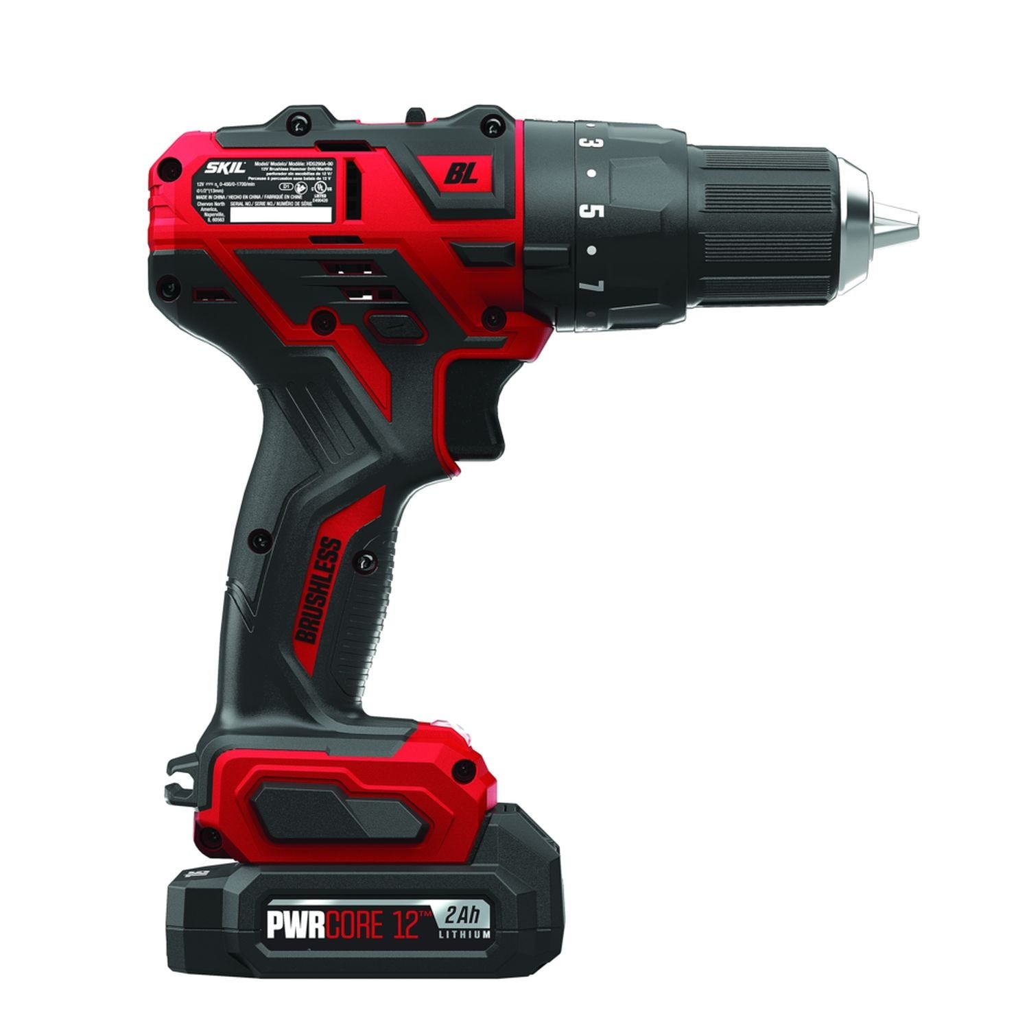 SKIL HD5290A-10 PWR CORE 12 Brushless 12V 1/2" Hammer Drill Kit with PWR JUMP Charger