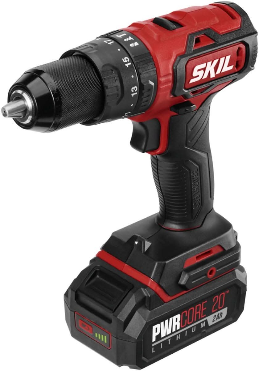 SKIL HD529402 PWRCore 20 Brushless 20V 1/2'' Hammer Drill Kit with PWR JUMP Charger