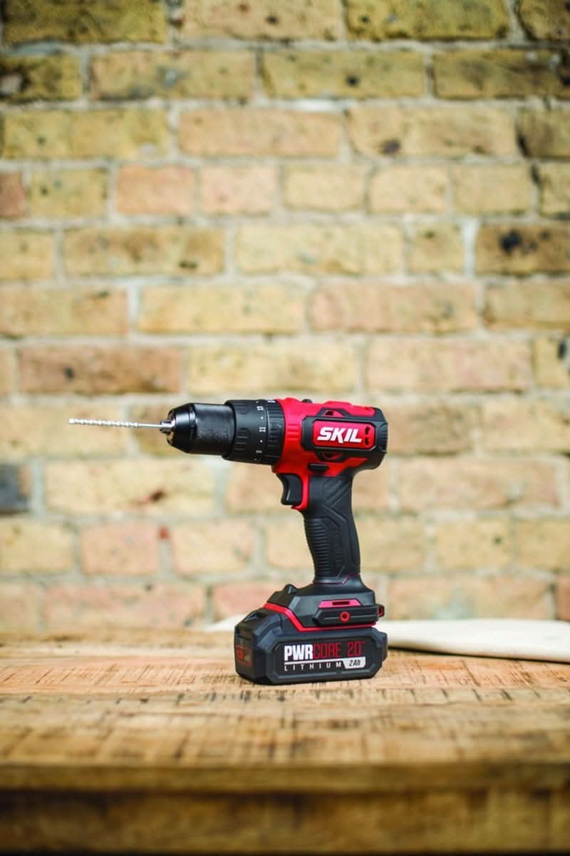 SKIL HD529402 PWRCore 20 Brushless 20V 1/2'' Hammer Drill Kit with PWR JUMP Charger