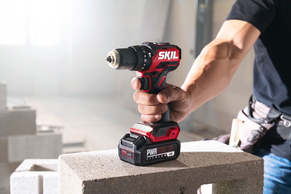 SKIL PWR CORE 20™ Brushless 20V 1/2 IN. Compact Hammer Drill Kit