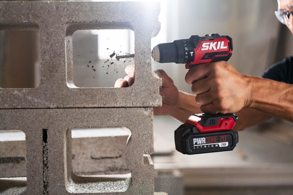 SKIL PWR CORE 20™ Brushless 20V 1/2 IN. Compact Hammer Drill Kit