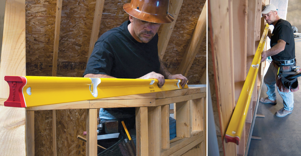 Three marking and cutting edges on the Stabila R 300 level