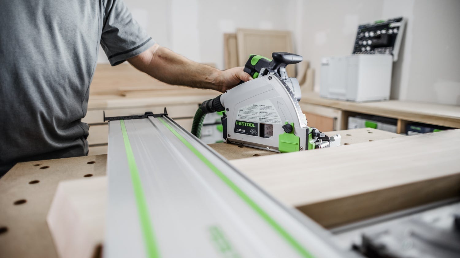 Festool 576726 TS 60 KEB-F-Plus Plunge Cut Track Saw Set – Tool Nut