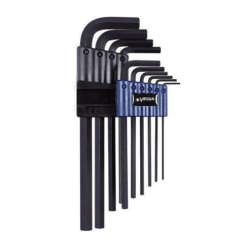 Vega HL10AM 10-Piece Hex L-Key Metric Set