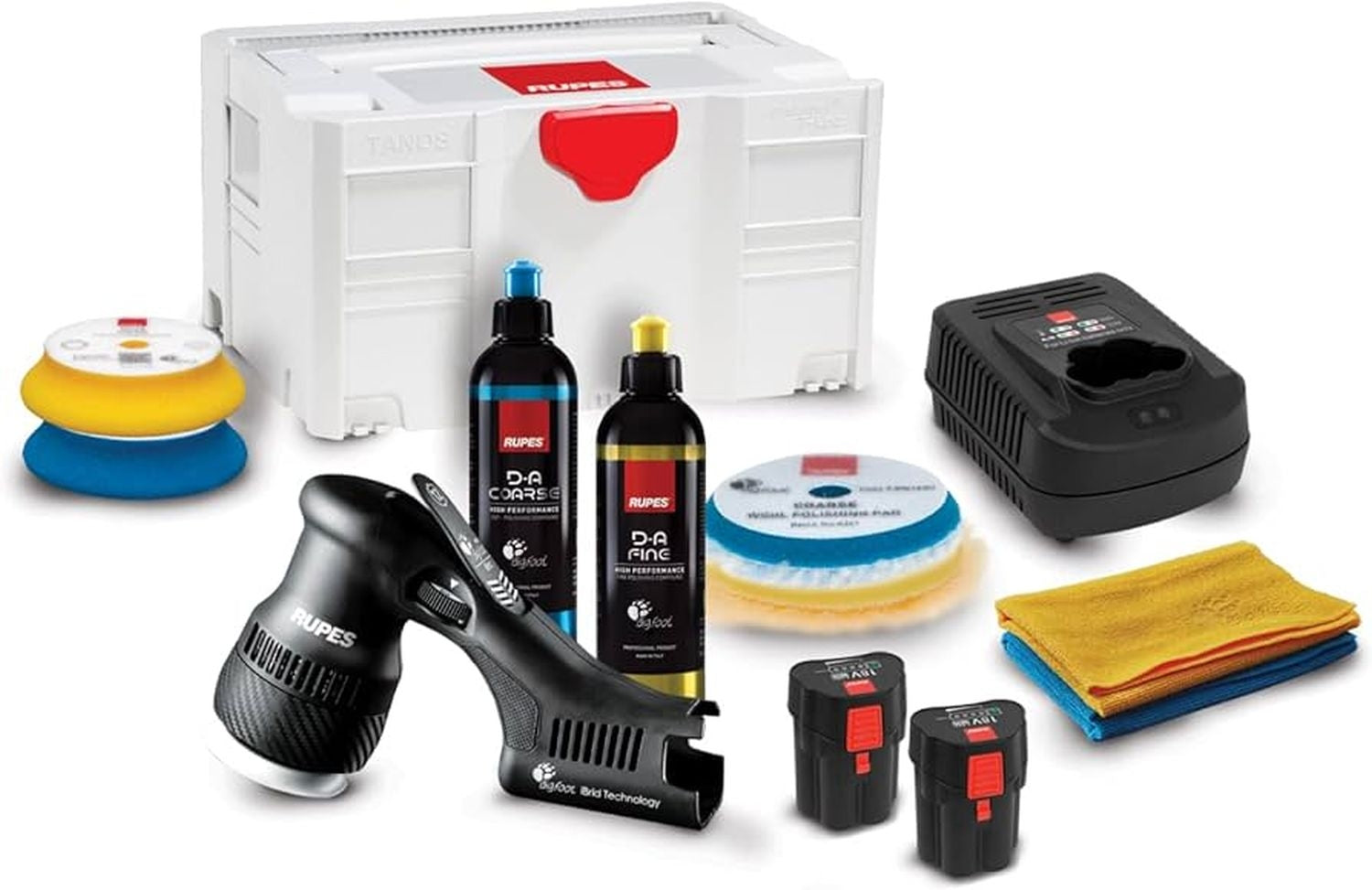 Rupes HLR75/BETA Mini Ibrid Polisher Kit With Systainer