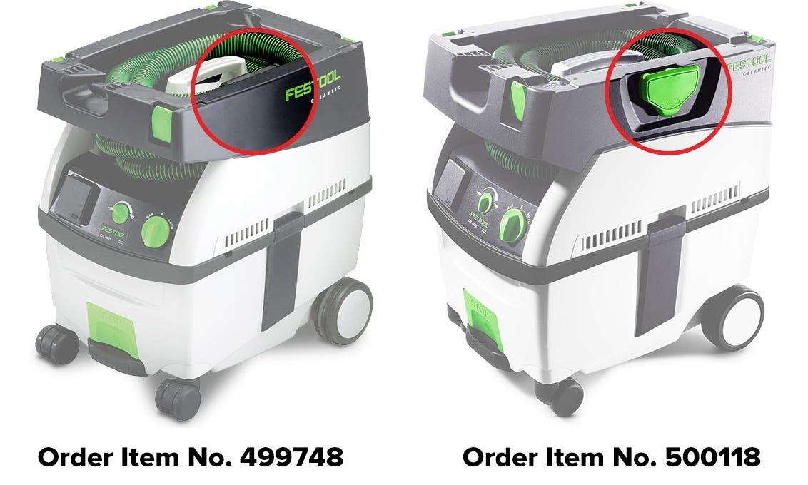 Festool 499748 Hose Garage (Hood) Upgrade Kit for Older CT MINI/MIDI Dust Extractors