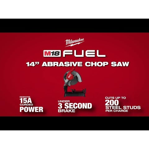 Milwaukee 2990-20 M18 FUEL 14-Inch Abrasive Chop Saw, Tool Only
