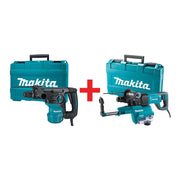 Makita 1-3/16'' Rotary Hammer, accepts SDS-PLUS bits, L-Shape plus 1" SDS-PLUS AVT Rotary Hammer, w/ HEPA Dust Extractor (D-handle)