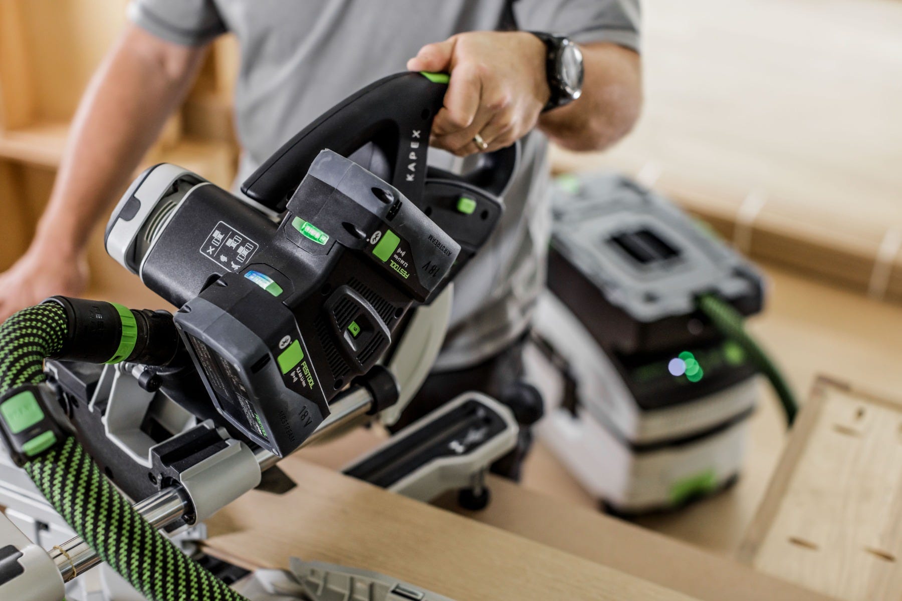 Festool Kapex KSC 60 EB Plus Cordless Sliding Compound Miter Saw  + UG Stand Holiday Value Combo Set
