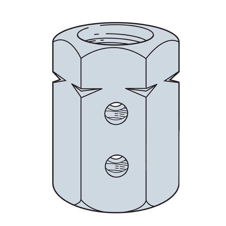 Simpson Strong-Tie HSCNW3/4 HSCNW 3/4-in. High-Strength Coupler Nut with Witness Hole