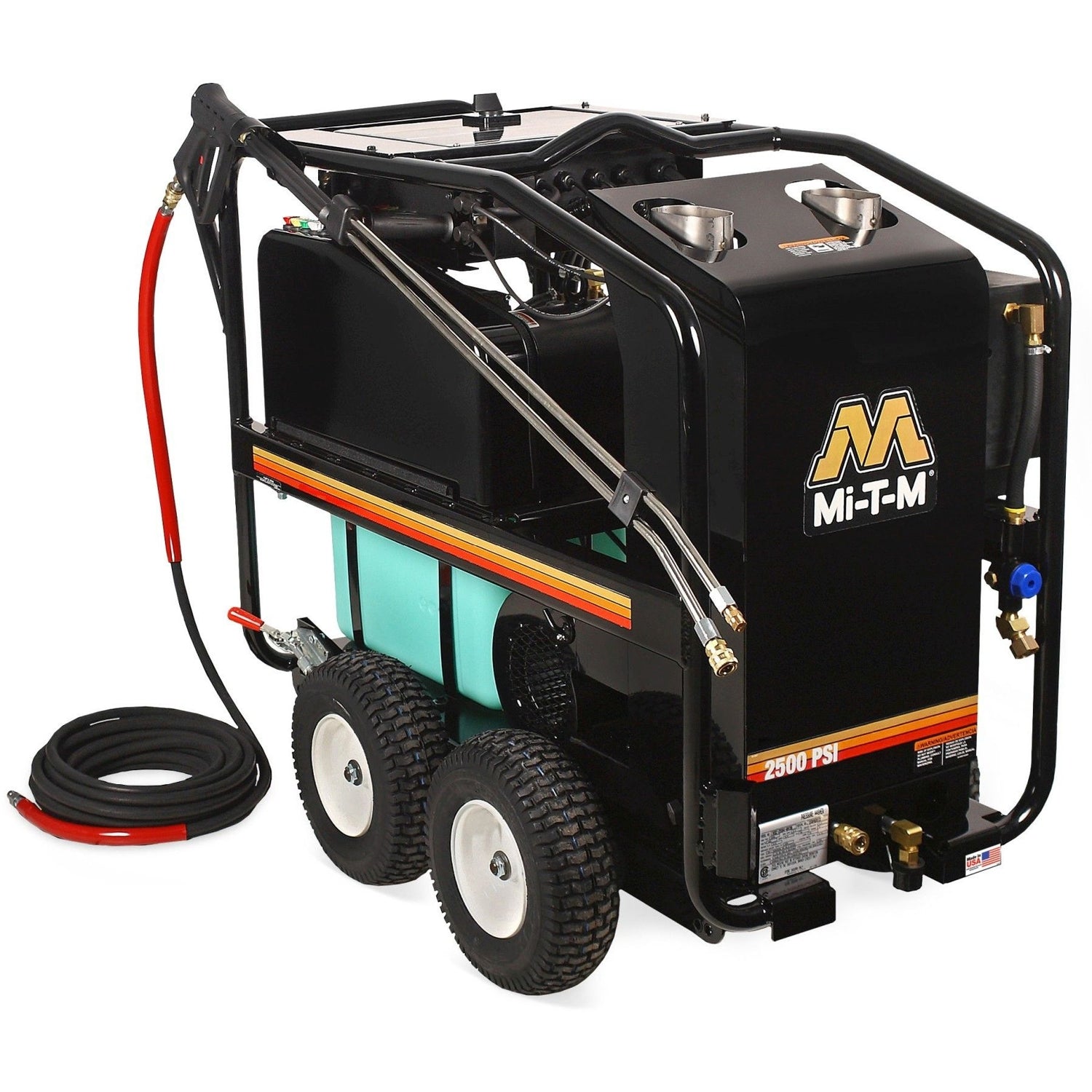 Mi-T-M HSE-2504-0M10 HSE Series 2500 PSI Electric Belt Drive Hot Water Pressure Washer