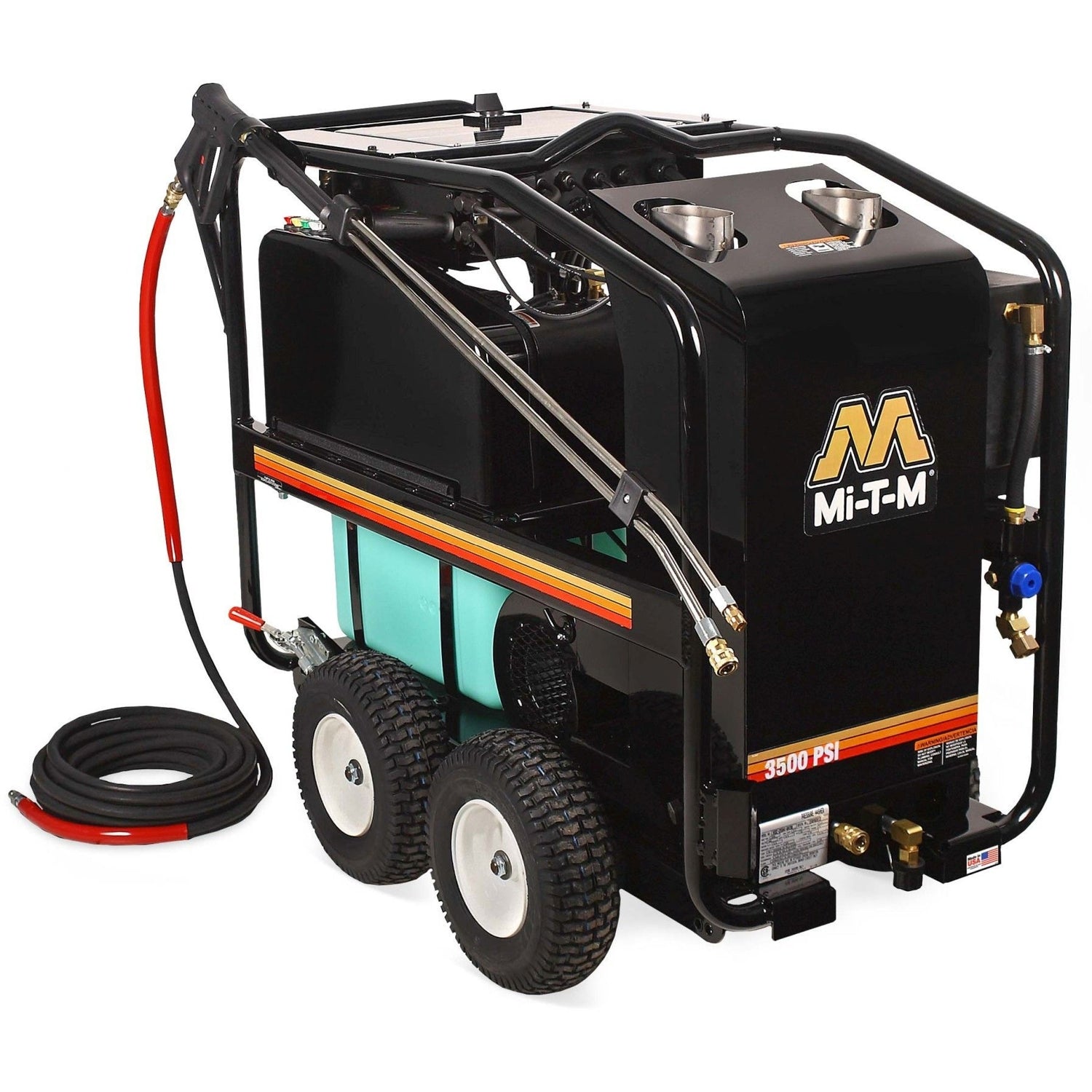 Mi-T-M HSE-3504-0M10 HSE Series 3500 PSI Electric Belt Drive Hot Water Pressure Washer