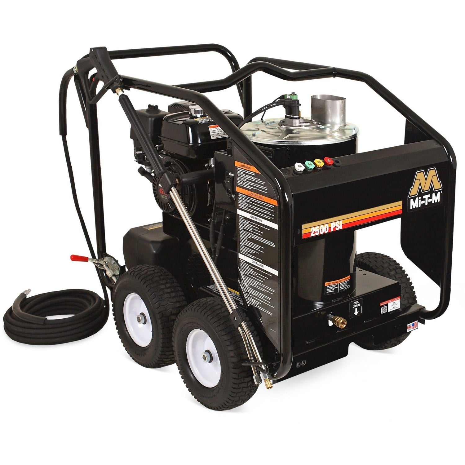Mi-T-M HSP-2503-0MMH HSP Series 2500 PSI Gasoline Direct Drive Hot Water Pressure Washer