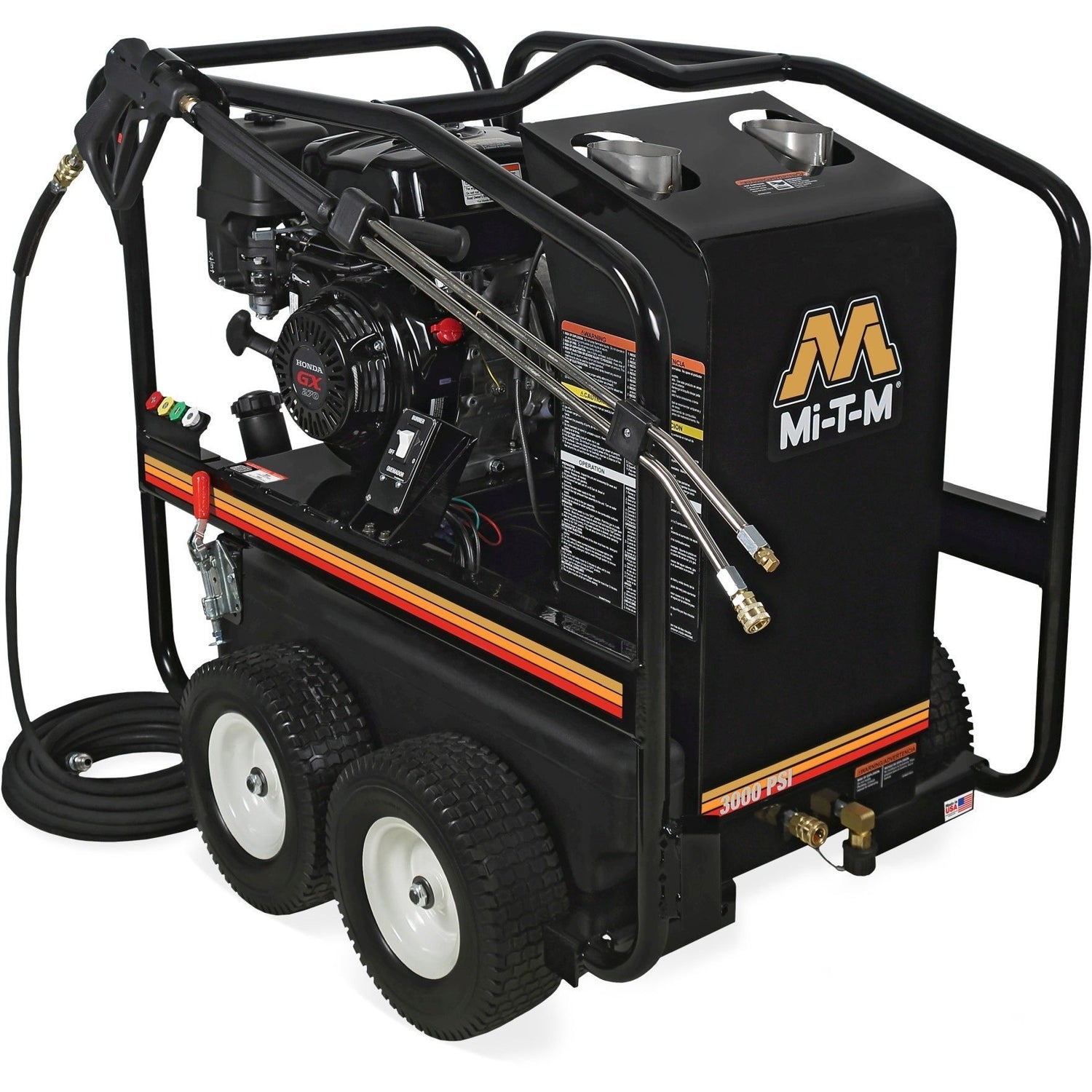Mi-T-M HSP-3003-3MGH HSP Series 3000 PSI Gasoline Direct Drive Hot Water Pressure Washer